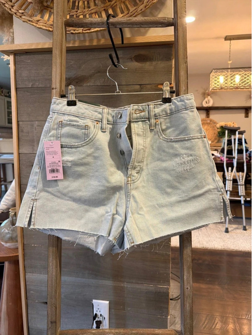 Denim shorts